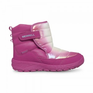 Kids' Merrell Polar Puffer Boots Pink Multicolor Sale Outlet | MSRHO-3160