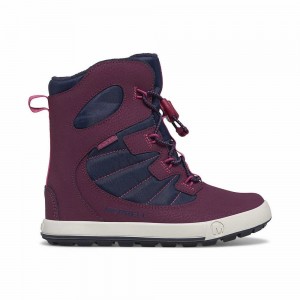 Kids' Merrell Snow Bank 4.0 Waterproof Boots Navy Outlet | ZCJDH-4983