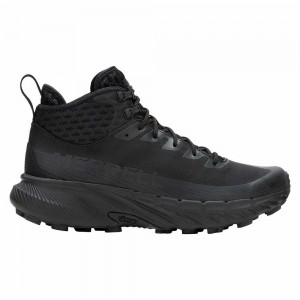 Men's Merrell Agility Peak 5 Tactical Mid Work Shoes Black Outlet | VEKAL-9507