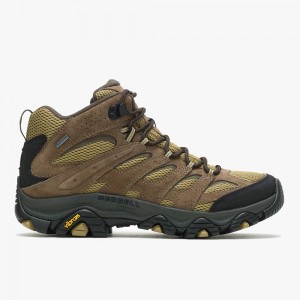 Men's Merrell Moab 3 Mid GORE-TEX® Hiking Boots Brown Sale Outlet | MSJVH-2078