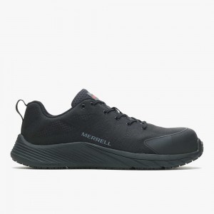 Men's Merrell Moab Flight Carbon Fiber Work Shoes Black Outlet | ZPEQA-2605