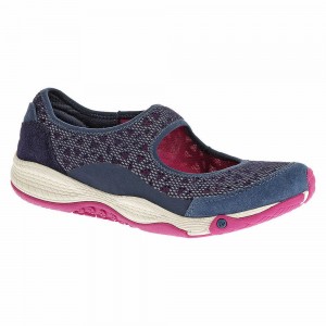 Women's Merrell All Out Bold Mary Jane Shoes Blue Outlet | OTNIS-9215