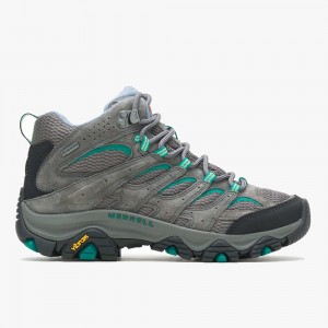 Women's Merrell Moab 3 Mid GORE-TEX® Hiking Boots Grey / Blue Outlet | XTMLP-2910