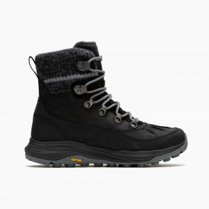 Women's Merrell Siren 4 Thermo Mid Zip Waterproof Boots Black Outlet | PYKUD-3046