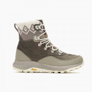 Women's Merrell Siren 4 Thermo Mid Zip Waterproof Boots Coffee Outlet | WTAGO-0715