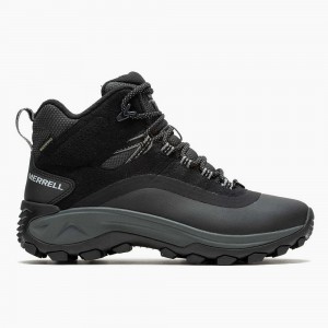 Women's Merrell Thermo Snowdrift 2 Mid Waterproof Boots Black Sale Outlet | MBWIS-4089