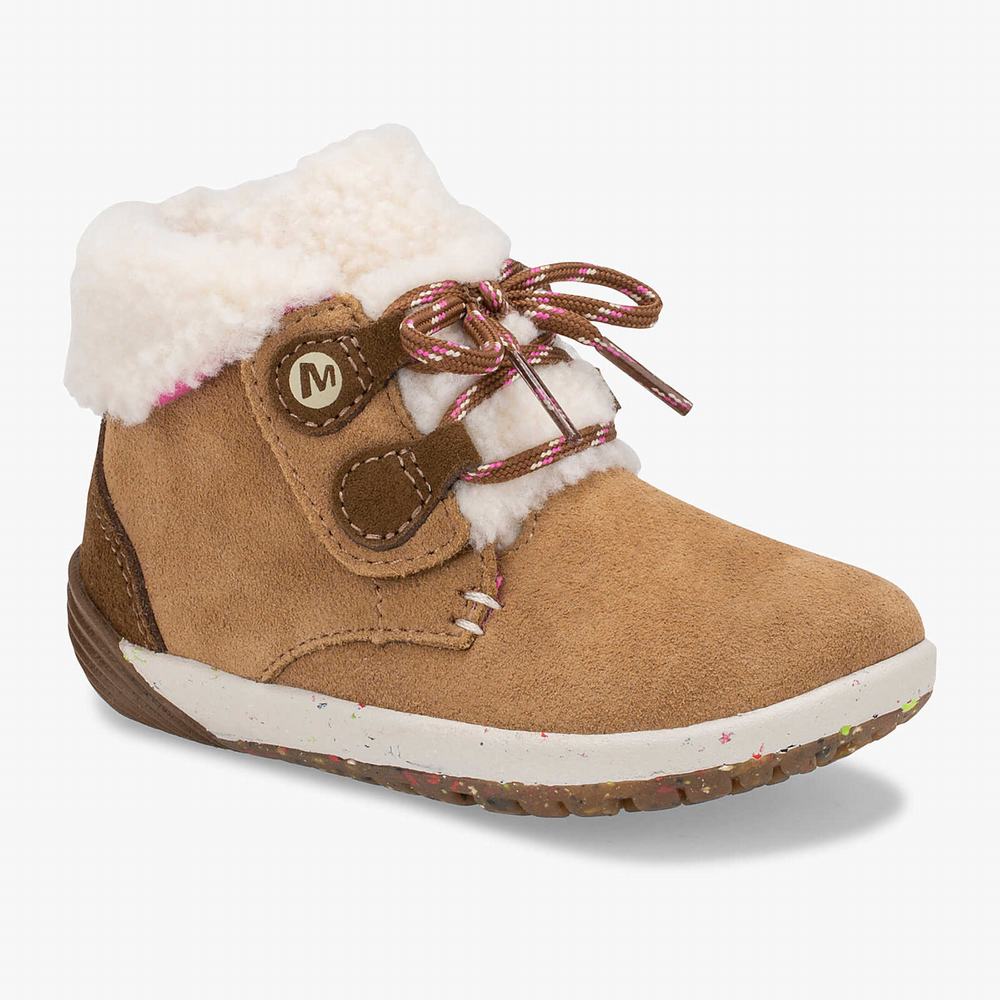 Kids' Merrell Bare Steps® Cocoa Jr. Boots Brown Outlet | WLDHG-9108