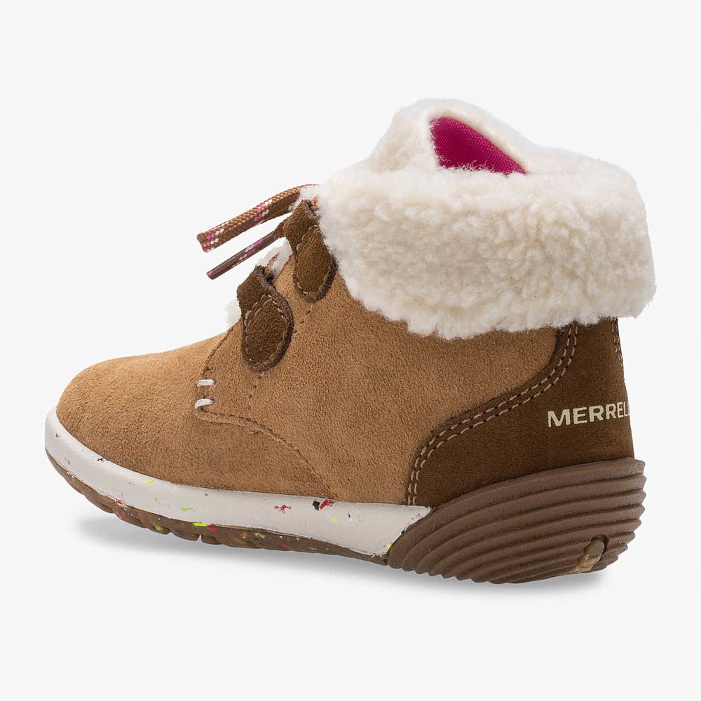 Kids' Merrell Bare Steps® Cocoa Jr. Boots Brown Outlet | WLDHG-9108