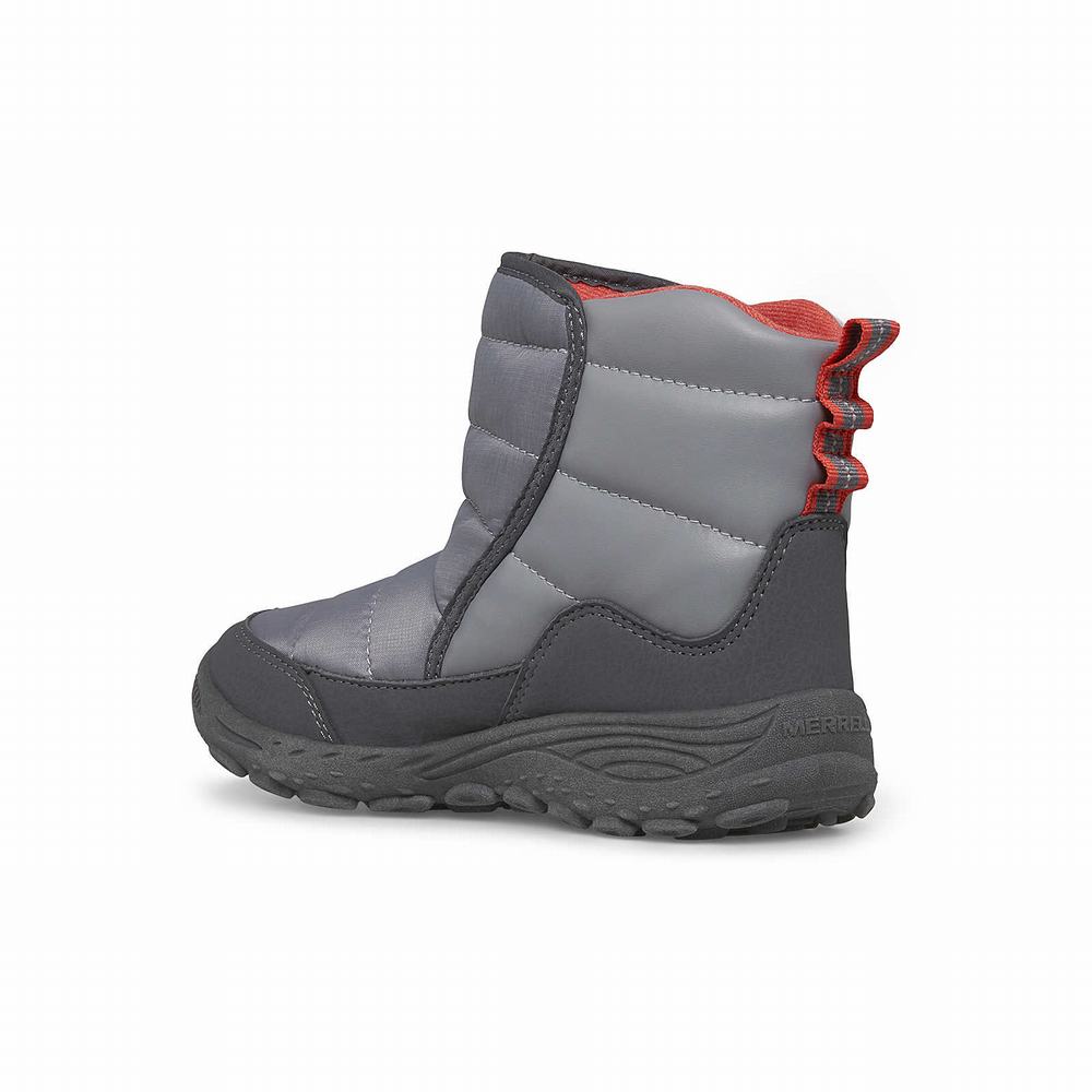 Kids' Merrell Polar Puffer Boots Grey Outlet | YJNMX-5926