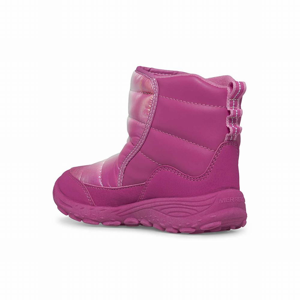 Kids' Merrell Polar Puffer Boots Pink Multicolor Sale Outlet | MSRHO-3160