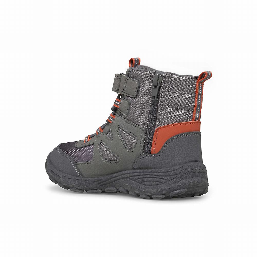 Kids' Merrell Polar Trekker Boots Orange Outlet | EHKTF-0219