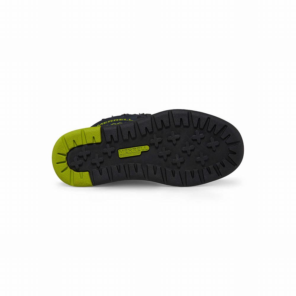 Kids' Merrell Snow Crush 3.0 Waterproof Boots Navy / Green Outlet | OATQS-2368