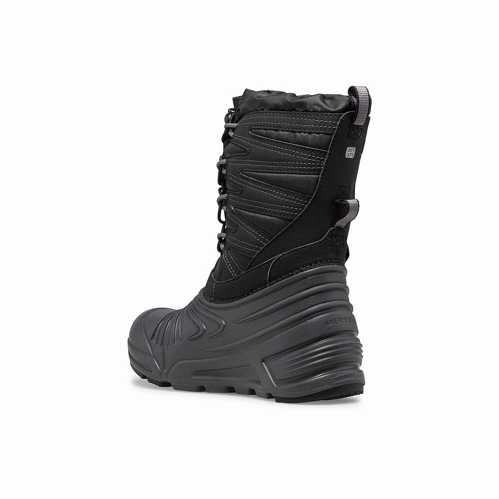 Kids' Merrell Snow Quest Lite 3.0 Waterproof Boots Black / Grey Outlet | EZDUK-1672