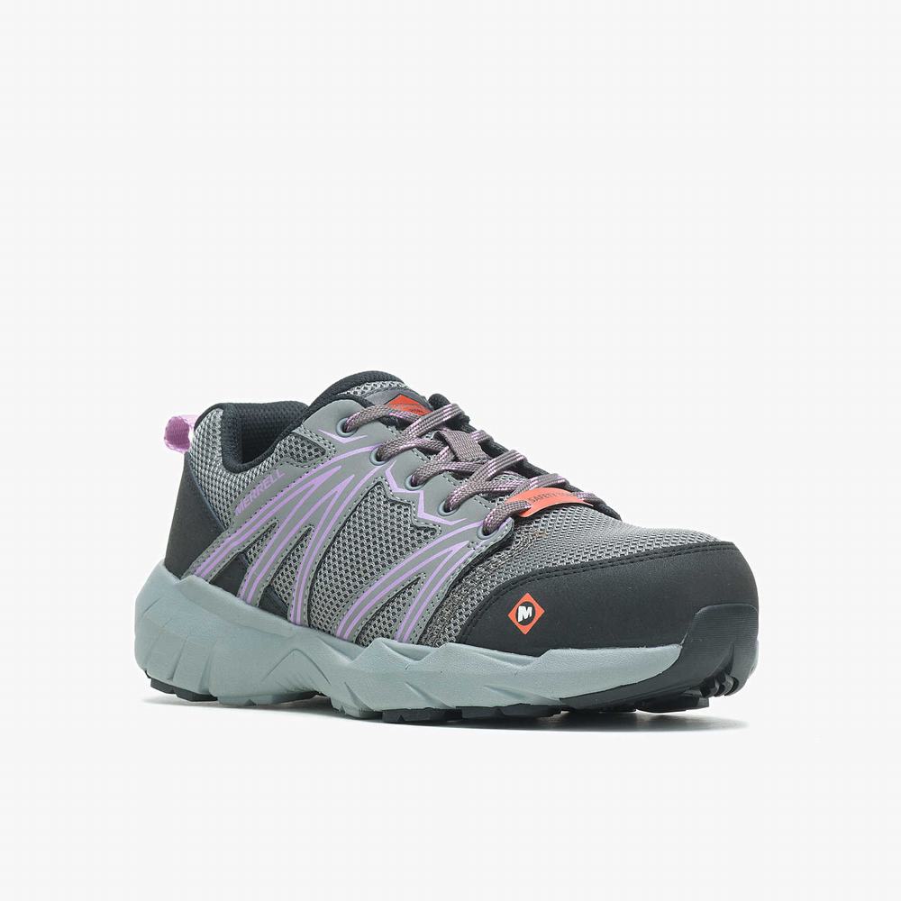 Men's Merrell Fullbench Superlite Alloy Toe Work Shoes Grey Outlet | PDARO-5326