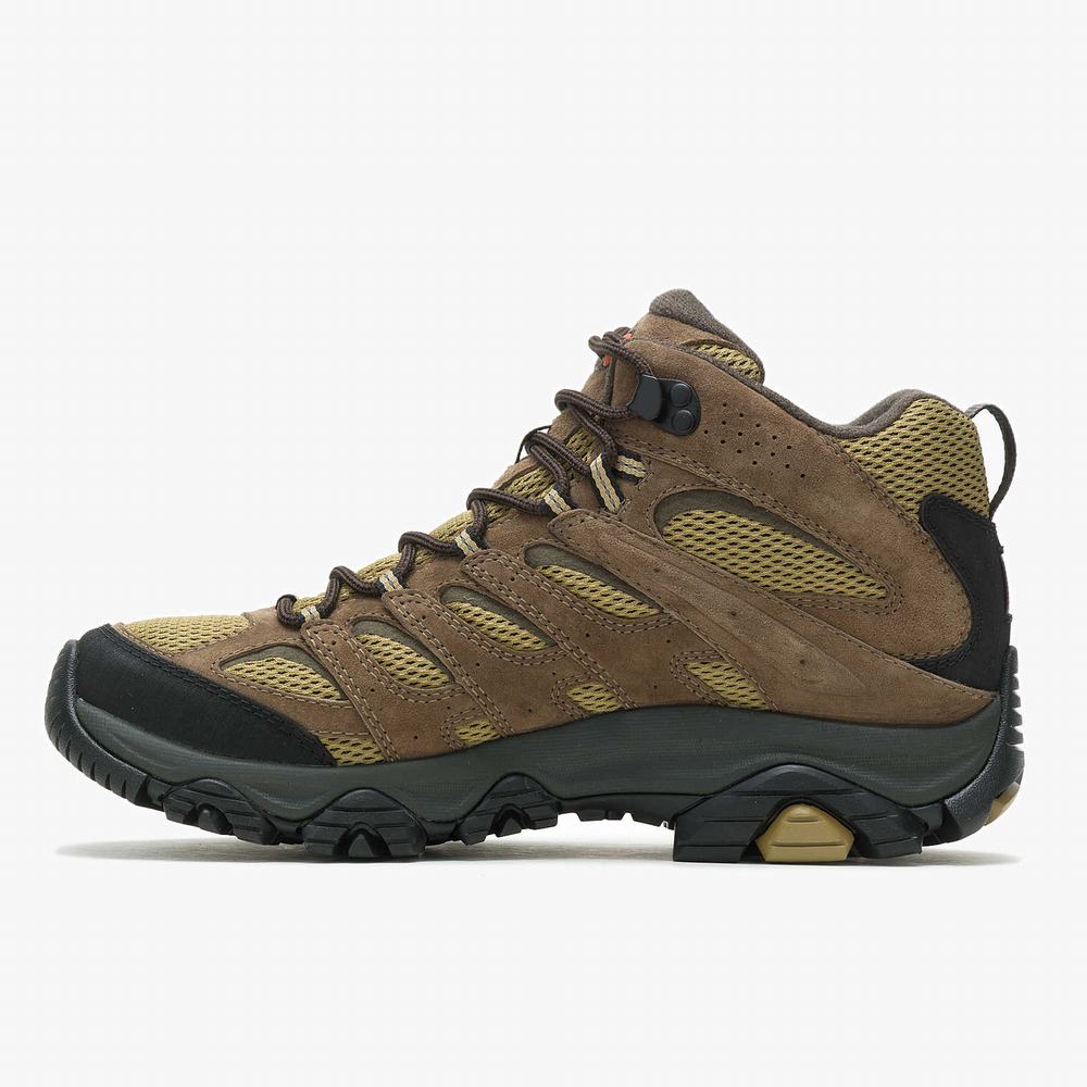 Men's Merrell Moab 3 Mid GORE-TEX® Hiking Boots Brown Sale Outlet | MSJVH-2078