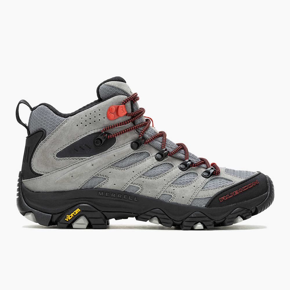 Men\'s Merrell Moab 3 Mid X Jeep Hiking Boots Grey Outlet | DOQZI-4027