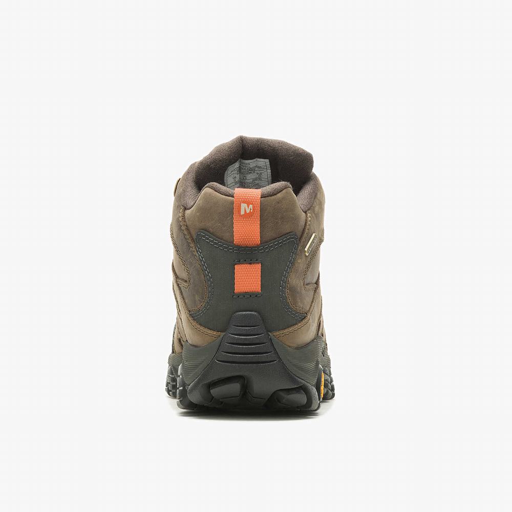 Men's Merrell Moab 3 Prime Mid Waterproof Hiking Boots Coffee Outlet | LNDHZ-3526