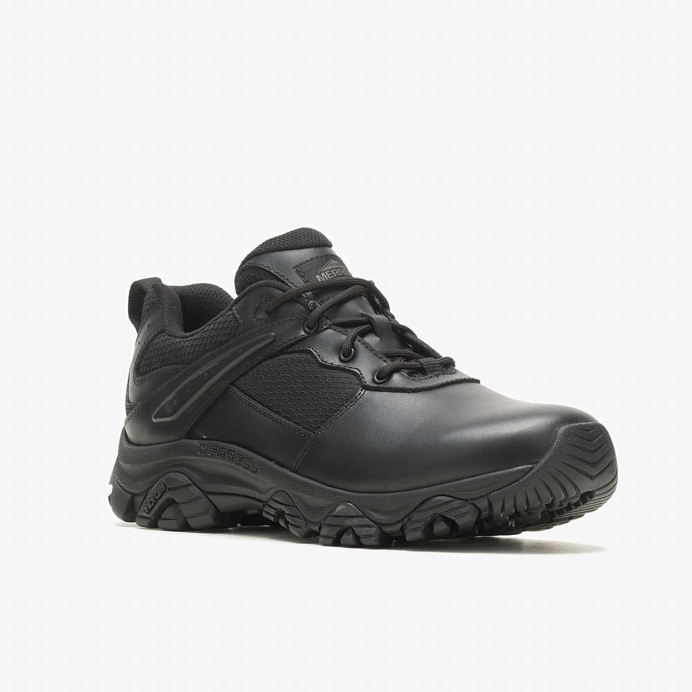 Men's Merrell Moab 3 Response Tactical Wide Width Work Shoes Black Outlet | WPAHU-5963