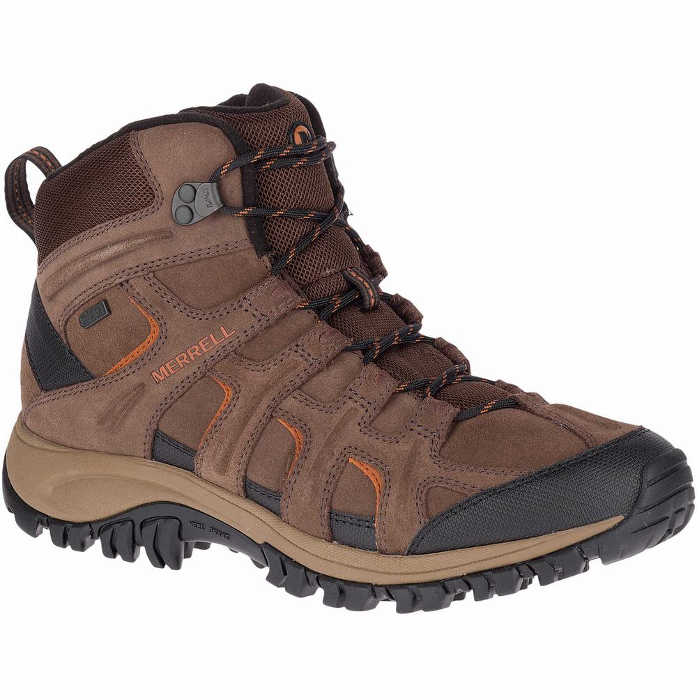 Men's Merrell Phoenix 2 Mid Thermo Hiking Boots Brown Clearance Outlet | QHBSN-4980