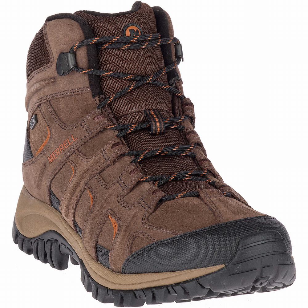 Men's Merrell Phoenix 2 Mid Thermo Hiking Boots Brown Clearance Outlet | QHBSN-4980