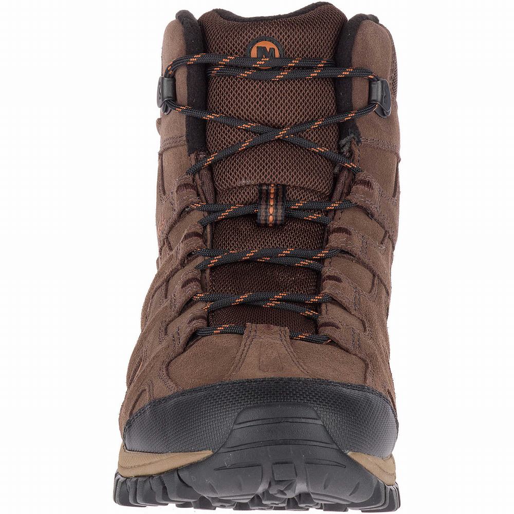 Men's Merrell Phoenix 2 Mid Thermo Hiking Boots Brown Clearance Outlet | QHBSN-4980