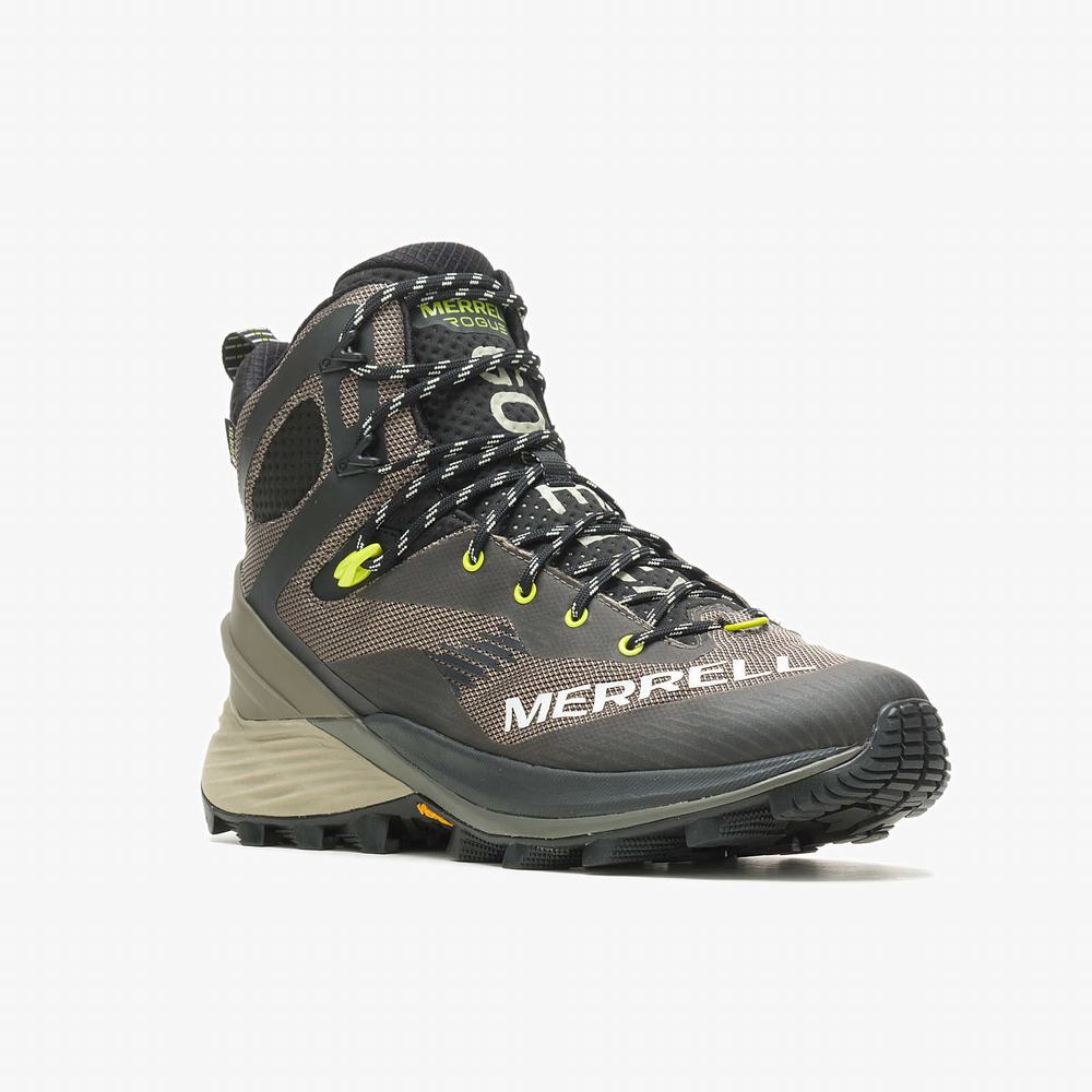 Men's Merrell Rogue Hiker Mid GORE-TEX® Hiking Boots Brown Outlet | GFHPJ-5412