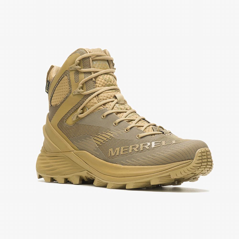 Men's Merrell Rogue Tactical GORE-TEX® Work Boots Brown Outlet | RUCFH-5870