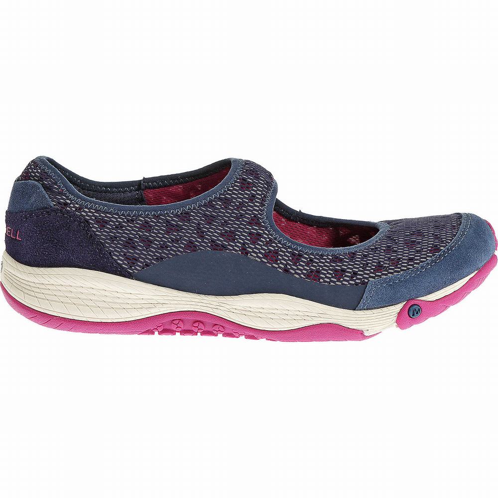 Women's Merrell All Out Bold Mary Jane Shoes Blue Outlet | OTNIS-9215