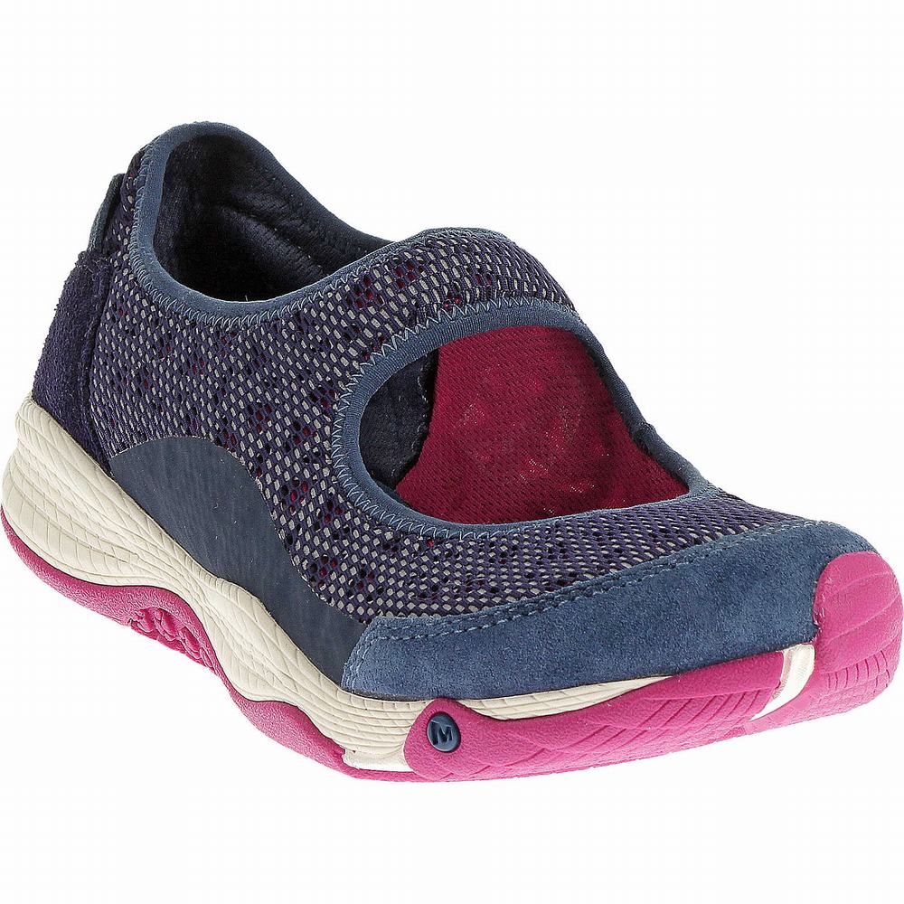 Women's Merrell All Out Bold Mary Jane Shoes Blue Outlet | OTNIS-9215