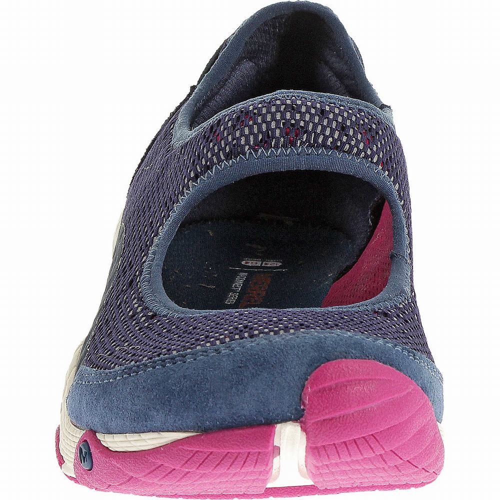 Women's Merrell All Out Bold Mary Jane Shoes Blue Outlet | OTNIS-9215