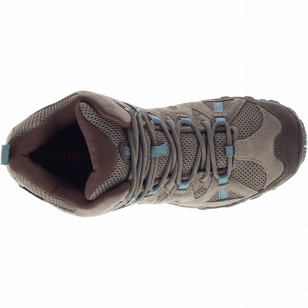 Women's Merrell Deverta 2 Mid Waterproof Boots Grey Outlet | CPAYK-4379