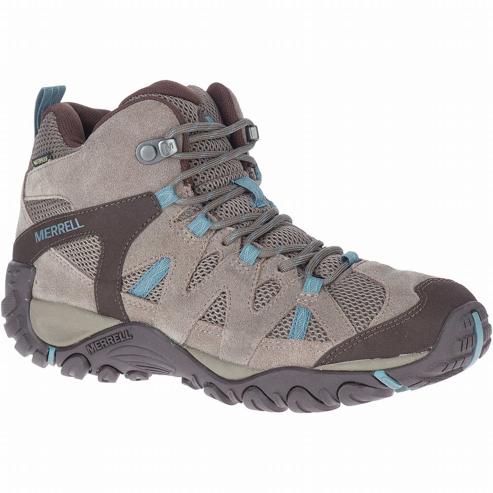 Women's Merrell Deverta 2 Mid Waterproof Boots Grey Outlet | CPAYK-4379