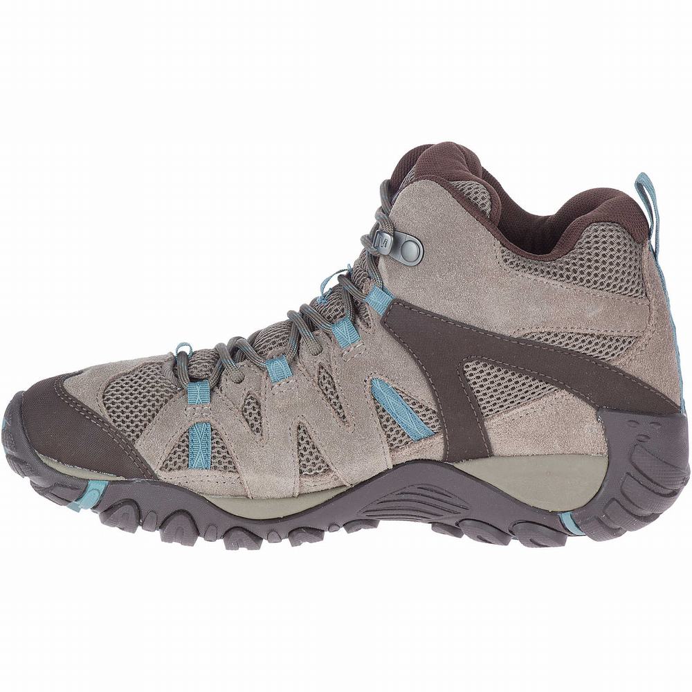 Women's Merrell Deverta 2 Mid Waterproof Boots Grey Outlet | CPAYK-4379