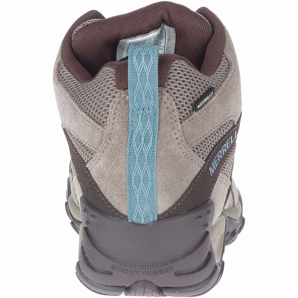 Women's Merrell Deverta 2 Mid Waterproof Boots Grey Outlet | CPAYK-4379