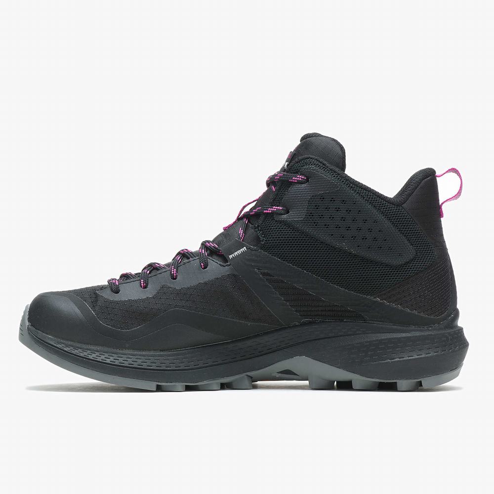 Women's Merrell MQM 3 Mid GORE-TEX® Hiking Boots Black / Fuchsia Outlet | CBGXI-7386