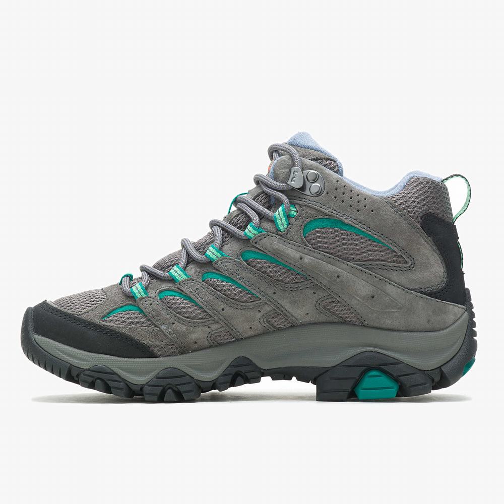 Women's Merrell Moab 3 Mid GORE-TEX® Hiking Boots Grey / Blue Outlet | XTMLP-2910