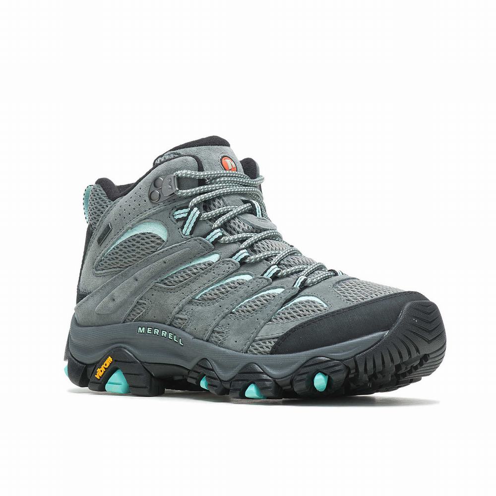 Women's Merrell Moab 3 Mid GORE-TEX® Hiking Boots Olive Outlet | ODCWJ-2571