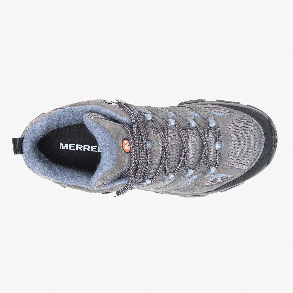 Women's Merrell Moab 3 Mid Waterproof Boots Grey Outlet | BLZGT-2019