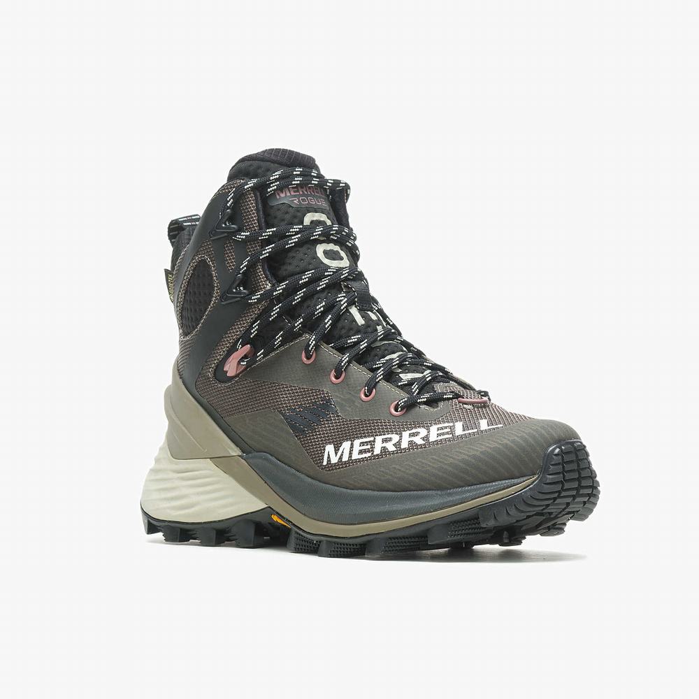 Women's Merrell Rogue Hiker Mid GORE-TEX® Hiking Boots Khaki Outlet | OPVGH-7819