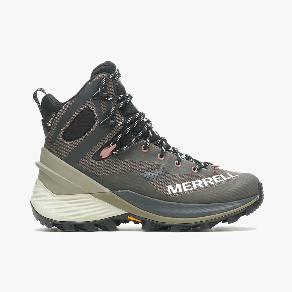 Women\'s Merrell Rogue Hiker Mid GORE-TEX® Hiking Boots Khaki Outlet | OPVGH-7819